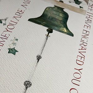 The One Who Calls You Is Faithful: Religious calligraphy by Tess Cooling
